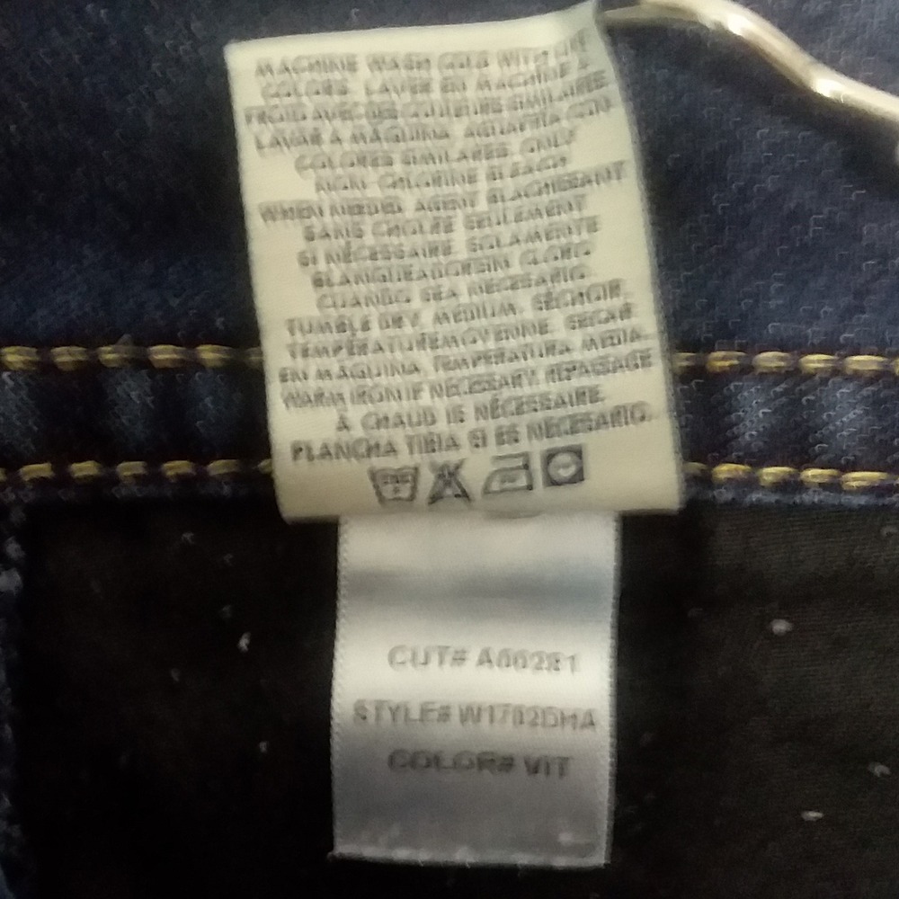 Hudson Jeans Low Rise Bootcut Triangle Flap Pocket Dark Blue Wash Size31 USA Y2K - Picture 10 of 15
